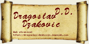 Dragoslav Džaković vizit kartica